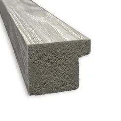 39" X 27" Non-Beveled Dove Square Bathroom Wall Mirror Gray Wash - Amanti Art