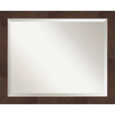 Wildwood Framed Bathroom Vanity Wall Mirror Brown - Amanti Art 11 Wildwood Framed Bathroom Vanity Wall Mirror Brown - Amanti Art - Image 11