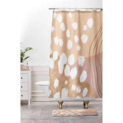 Aleeya Jones Modern Abstract Nudes Memory Foam Bath Mat Beige - Deny Designs