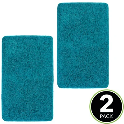 MDesign Soft Microfiber Small Accent Rug Mats - 34" X 21"