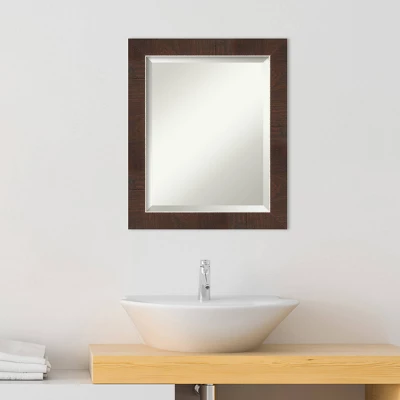 Wildwood Framed Bathroom Vanity Wall Mirror Brown - Amanti Art 7 Wildwood Framed Bathroom Vanity Wall Mirror Brown - Amanti Art - Image 7