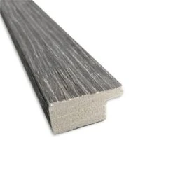 30" X 24" Non-Beveled Pinstripe Plank Gray Thin Bathroom Wall Mirror - Amanti Art