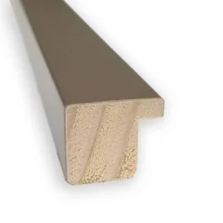 20" X 26" Non-Beveled Svelte Clay Gray Wood Bathroom Wall Mirror - Amanti Art