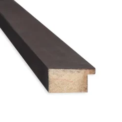 31" X 25" Non-Beveled Fresco Wood Bathroom Wall Mirror Dark Walnut Brown - Amanti Art